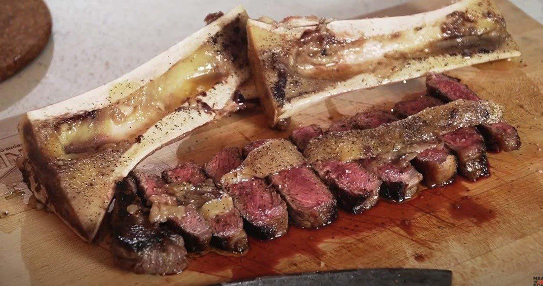 #GrillMaster Series: How To Cook A New York Strip Steak With Roasted Bone Marrow