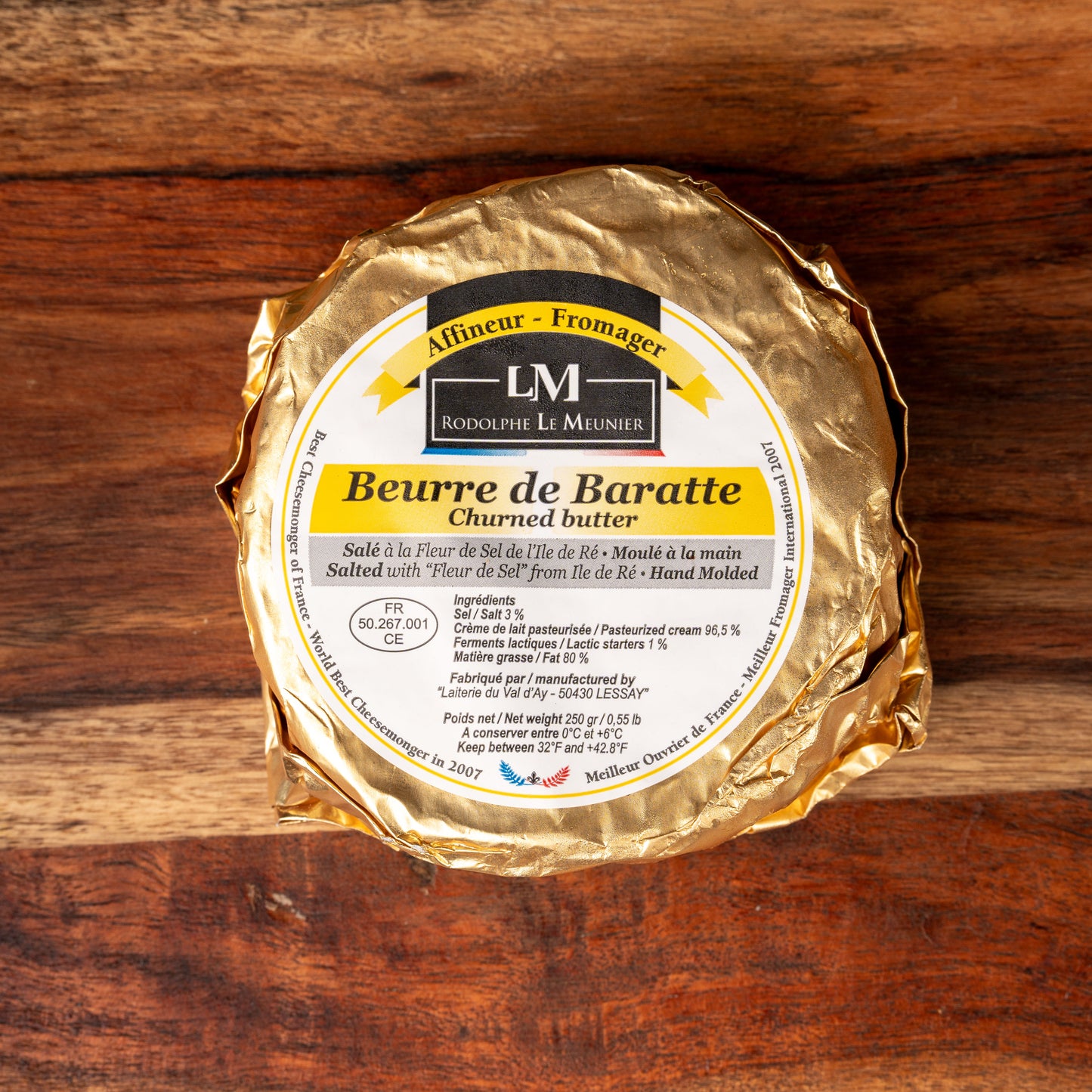 beurre de baratte churned butter