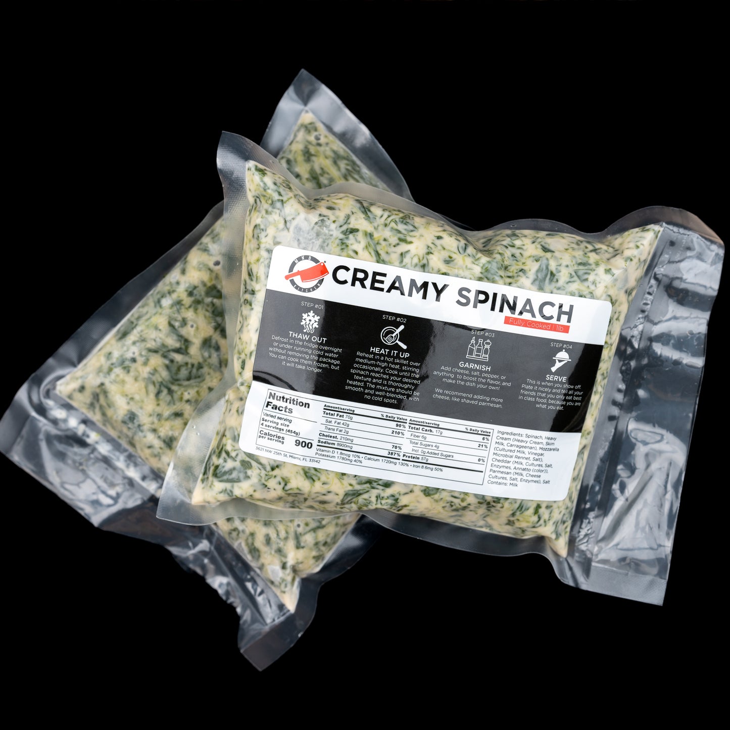 Pre Cooked Creamy Spinach | 1lb