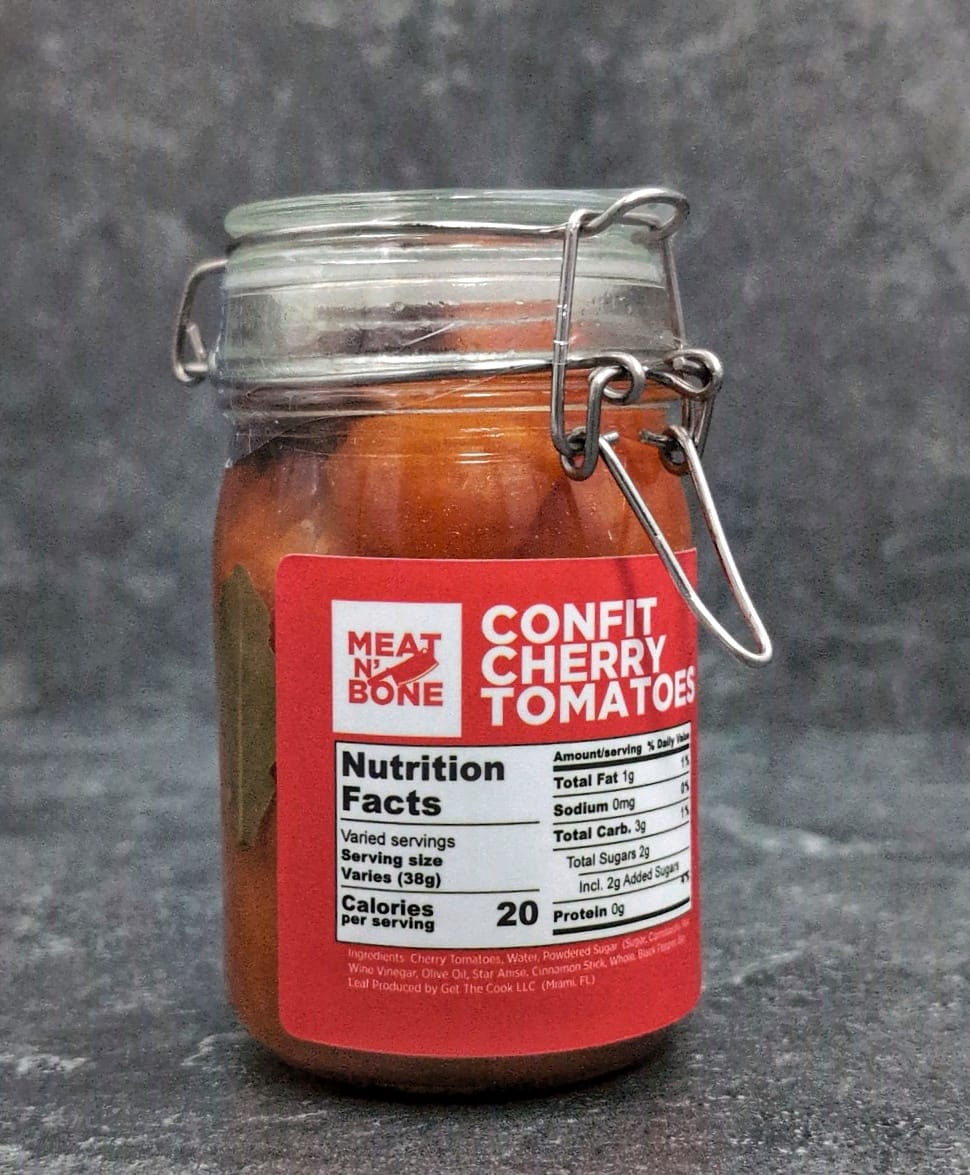 Slow-Cooked Cherry Tomato Confit | Olive Oil & Herbs