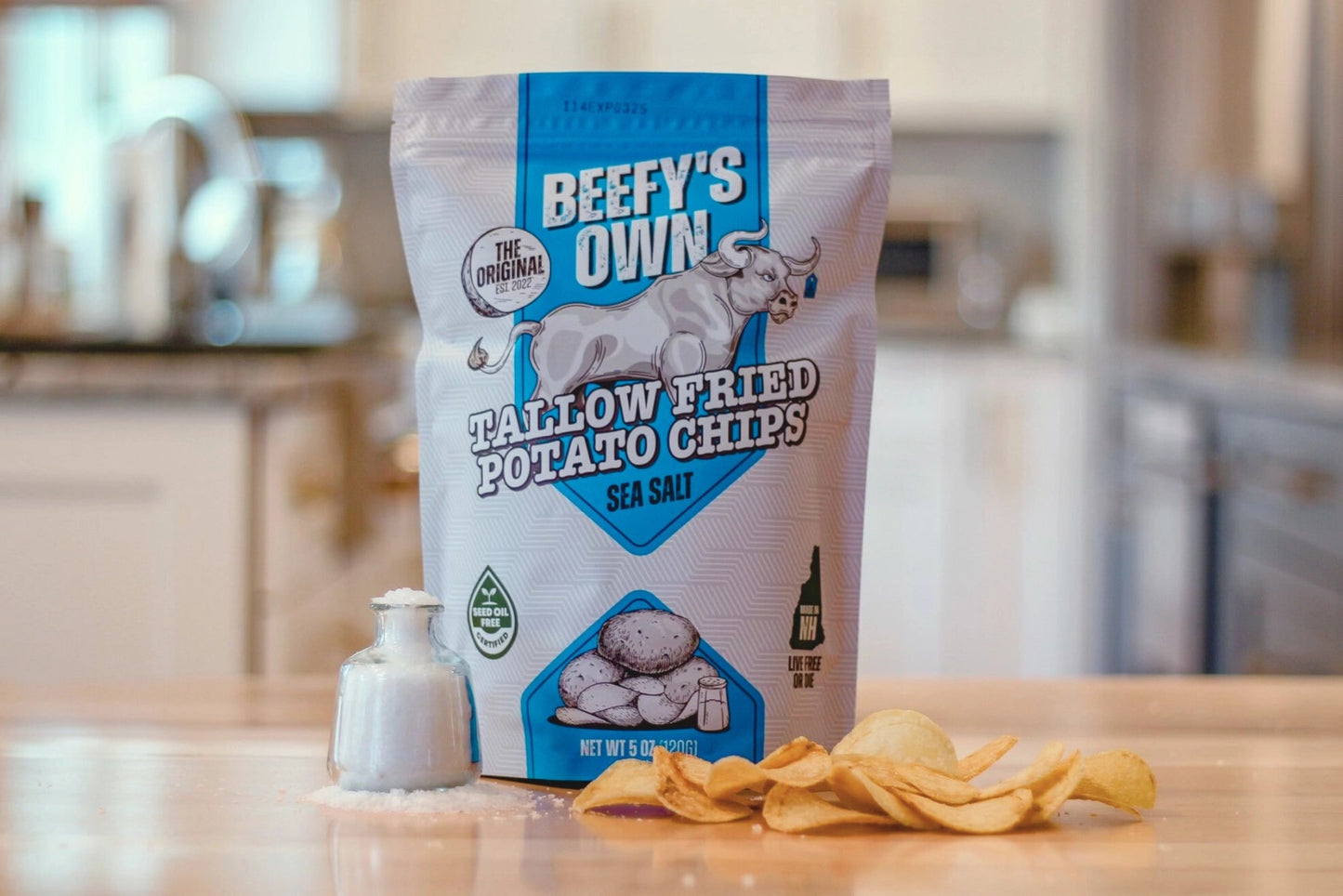 Hand Crafted Sea Salt & Tallow Potato Chips - Meat N' Bone