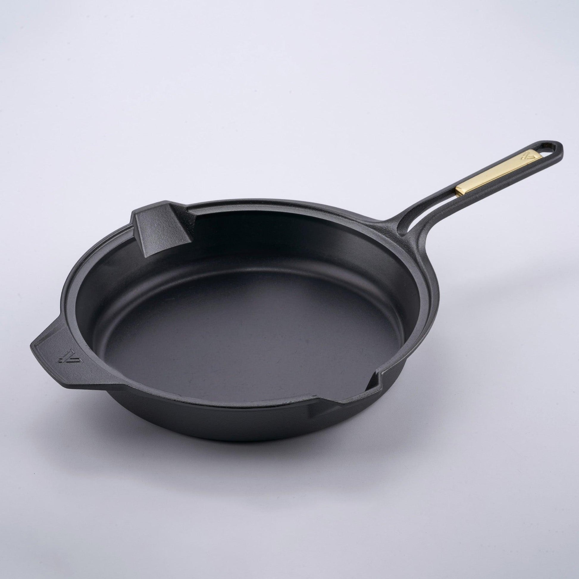12-Inch Cast Iron Skillet with Helper Handle, SIGNATURESoft Technology - Meat N' Bone