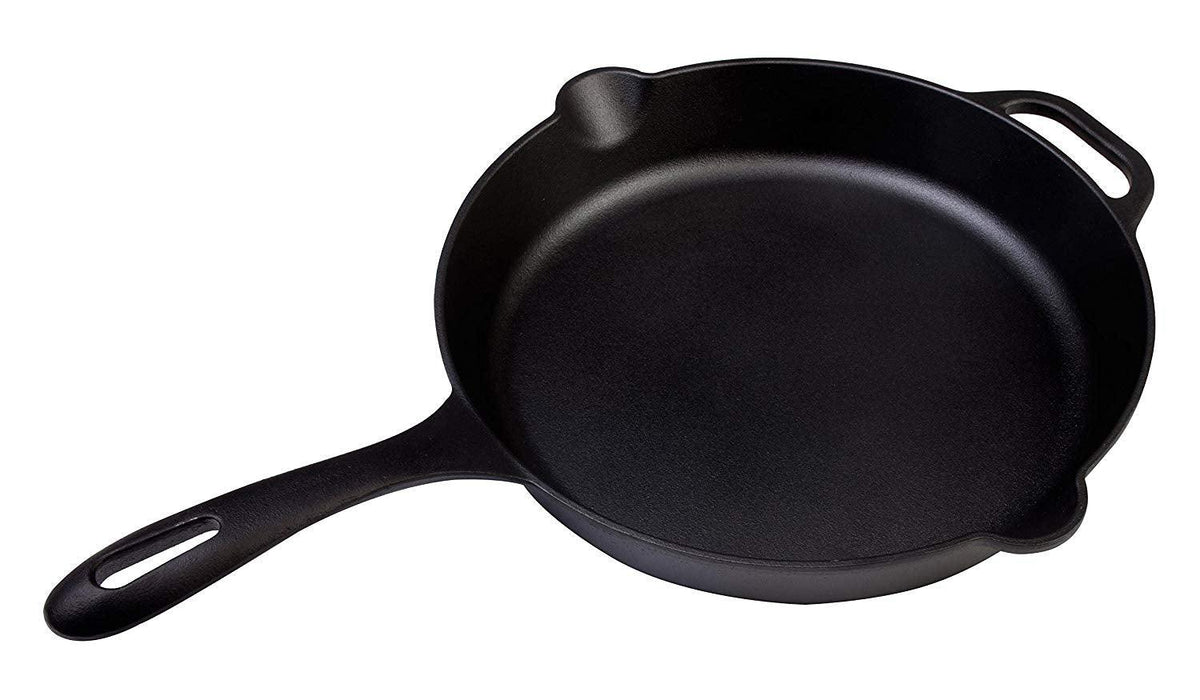 1 Piece Choice 15 inch Pre-Seasoned Cast Iron Skillet with Helper Handle