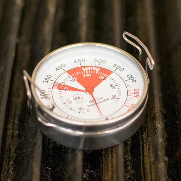 Grill Thermometer 100/500°F (2 Dial, 2.13 Stem)