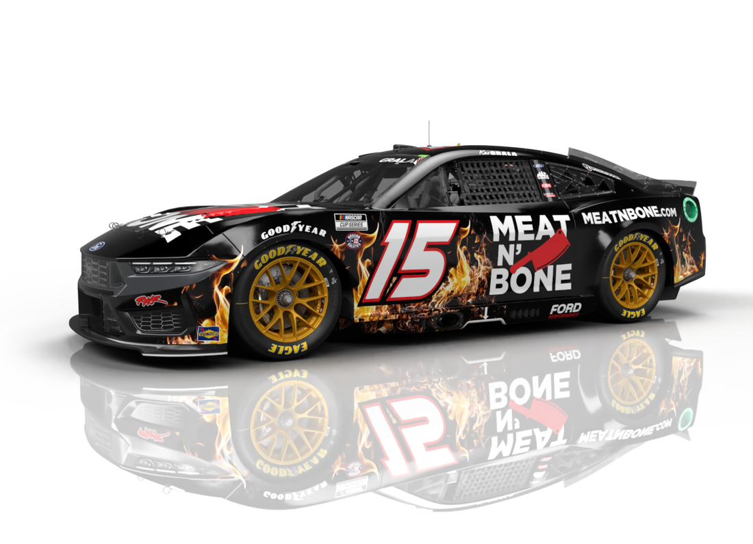 Meat N' Bone Announces Sponsorship of NASCAR Car #15 Driven by Kaz Grala for the 2024 NASCAR Cup Series