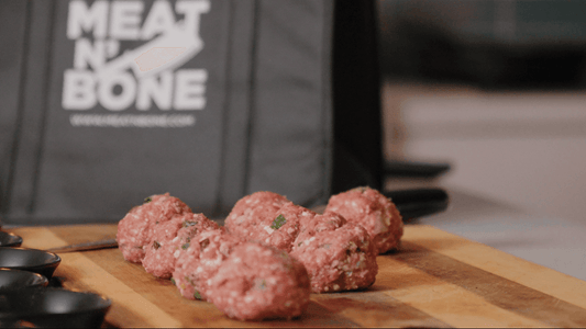Cooking Lamb Meatballs or Lamb Burgers With Tzatziki Sauce - Meat N' Bone