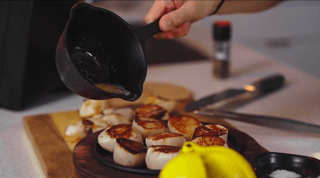#GrillMasterRecipes: How To Cook COLOSSAL Dry Sea Scallops - Meat N' Bone