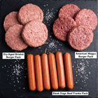 Burger & Dog Box — Ultimate Steakhouse Cookout Pack American Wagyu Burgers, Dry-Aged Burgers & Steakhouse Beef Franks Premium BBQ Essentials
