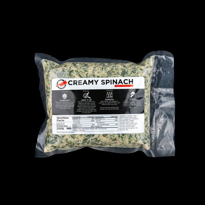 Pre Cooked Creamy Spinach  | 1lb