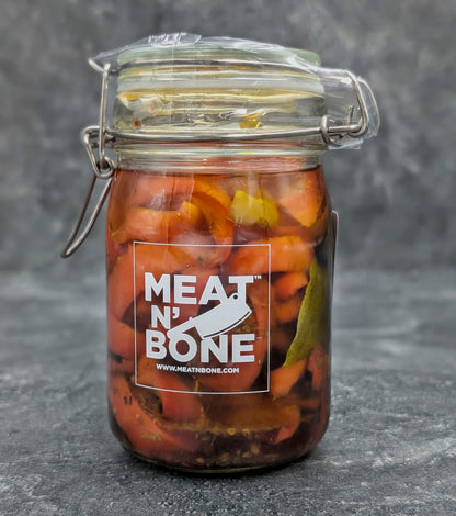 Fire-Roasted Pickled Peppers | Tangy, Sweet & Smoky