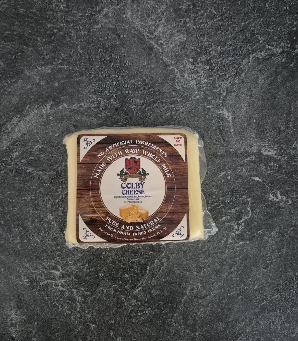 Naturals Raw Milk Colby (Aged 60 Days)