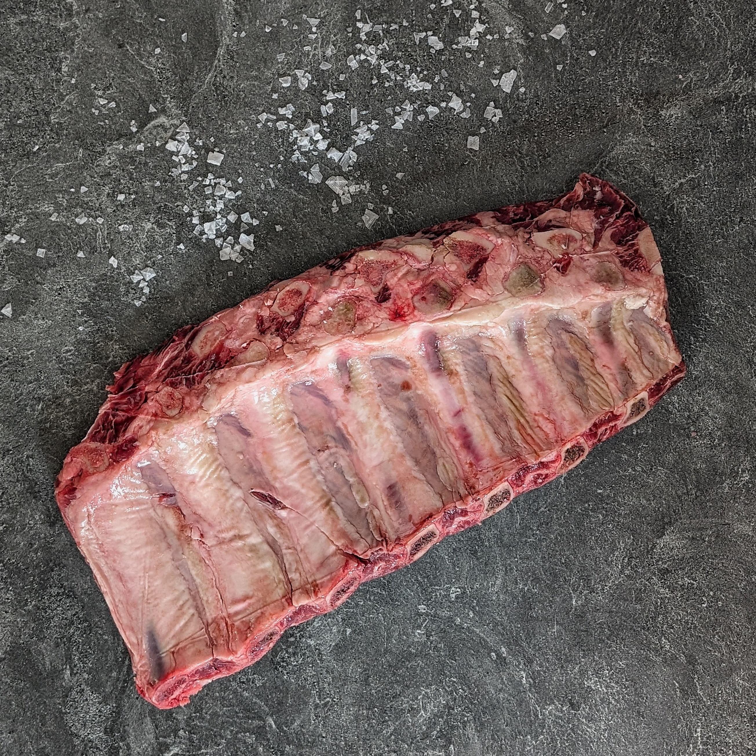 Buy Premium Beef Back Ribs USA Raised Wagyu BMS7 Meat N Bone