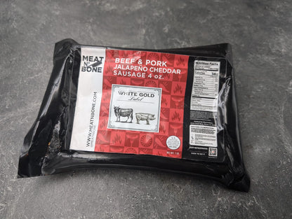 Beef, Pork & Jalapeño Cheddar Sausage - Meat N' Bone