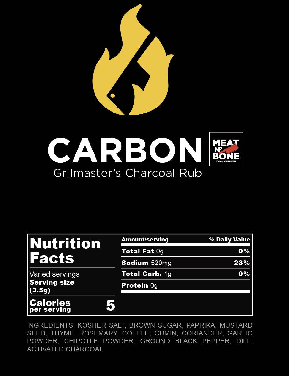 "Carbon" Grillmaster's Rub - Meat N' Bone
