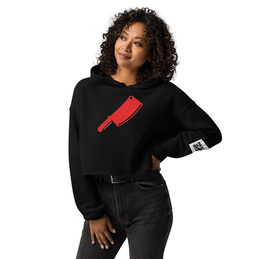 Cleaver Crop Hoodie (Ladies) - Meat N' Bone