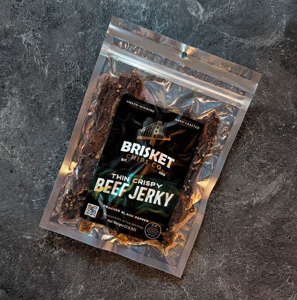 Crispy Brisket Beef Jerky Chips | Cracked Black Pepper - Meat N' Bone