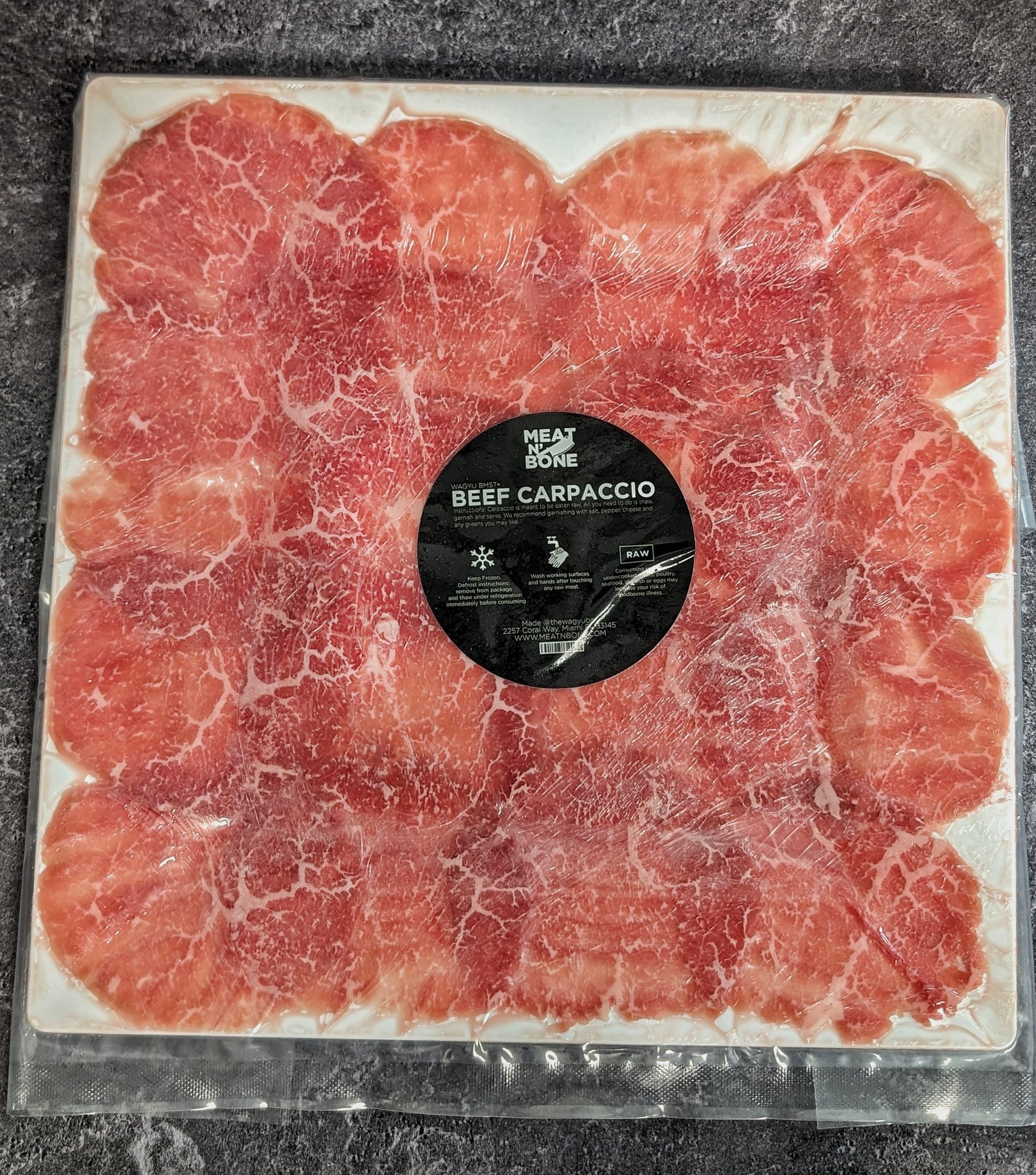 GrillMaster's Wagyu Beef Carpaccio - Meat N' Bone