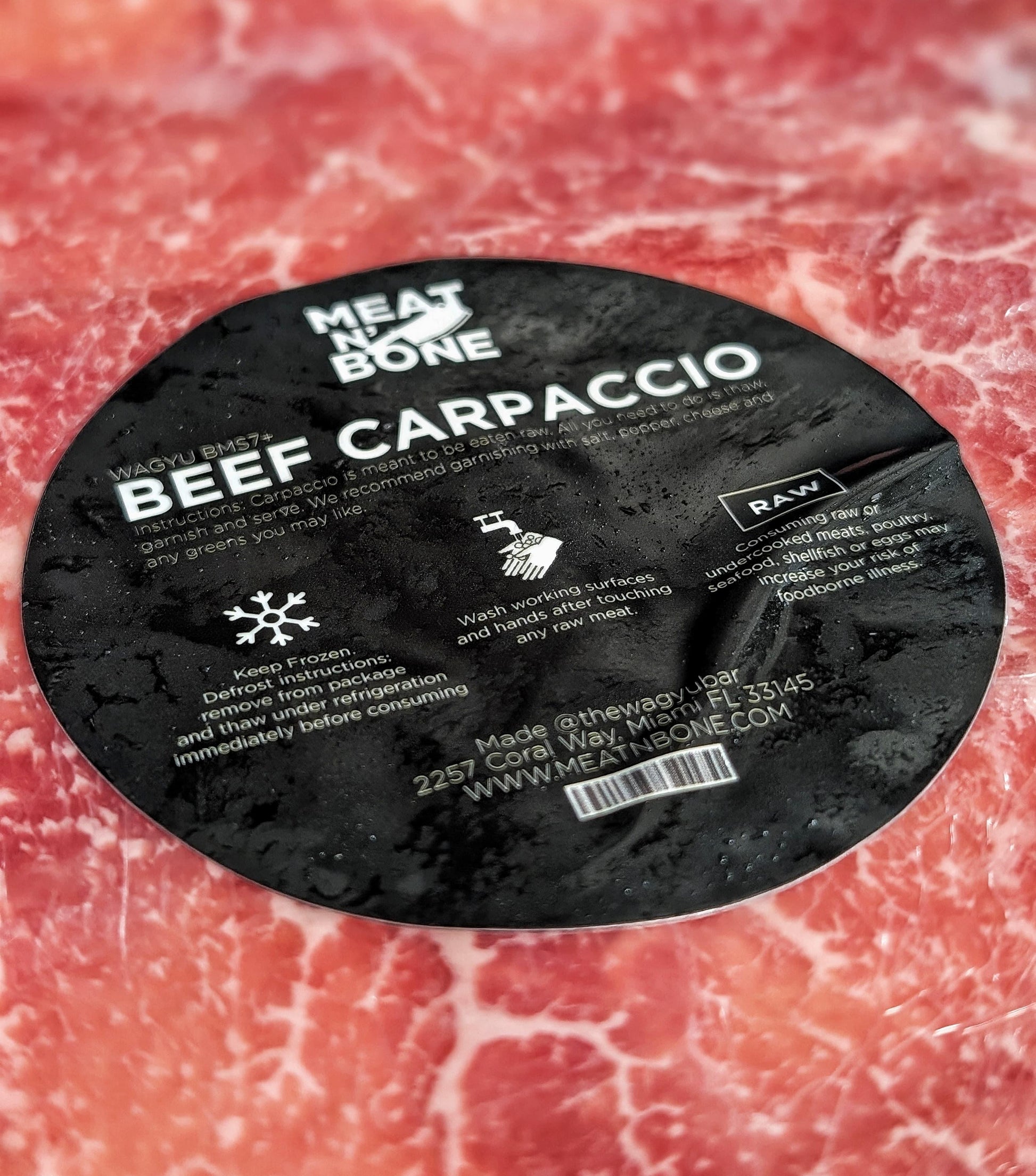 GrillMaster's Wagyu Beef Carpaccio - Meat N' Bone