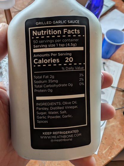 Grillmaster's Grilled Garlic Sauce - Meat N' Bone