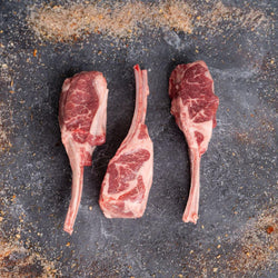 Lamb Chops, Double Rib (3pc per package) - Meat N' Bone