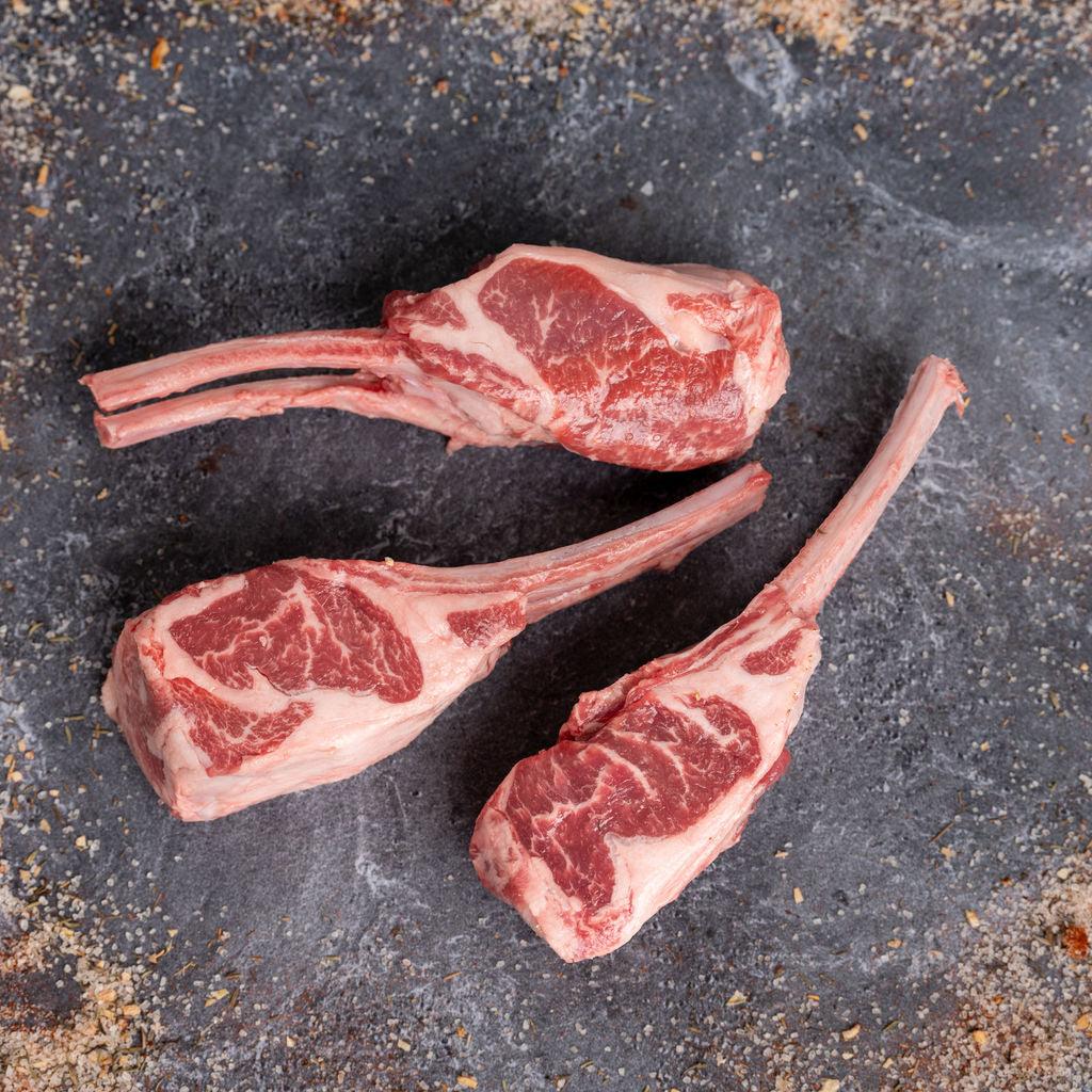 Lamb Chops, Double Rib (3pc per package) - Meat N' Bone