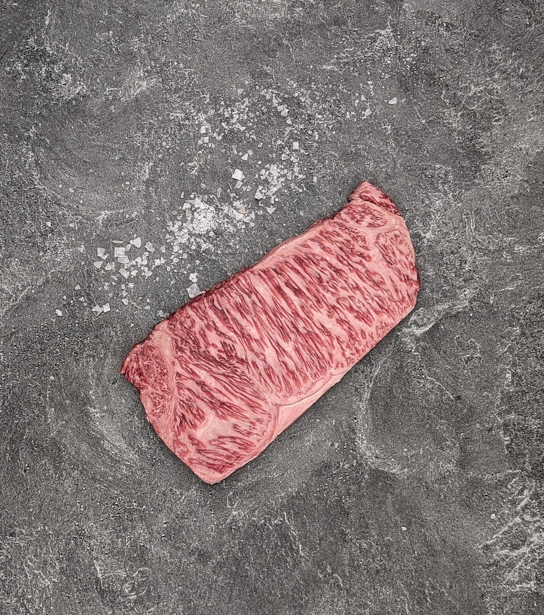 New York Strip Steak | Olive - Fed (Sanuki) Japanese A5 wagyu - Meat N' Bone