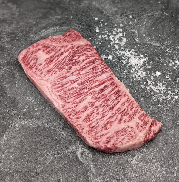 New York Strip Steak | Olive - Fed (Sanuki) Japanese A5 wagyu - Meat N' Bone