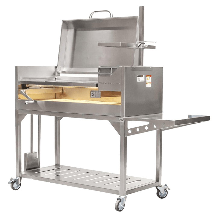 Tagwood Argentine Santa Maria Wood Fire & Charcoal Grill with Top Lid - Meat N' Bone