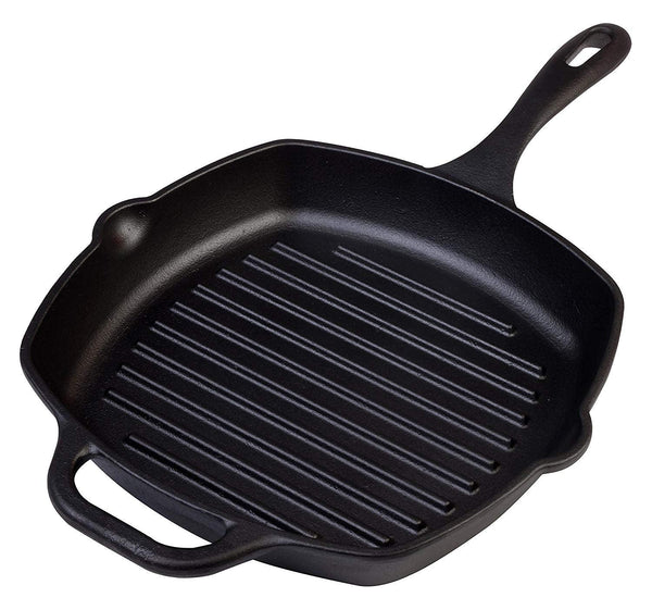 Cast by Calphalon Griddle Large Square Cast Iron Grill Pan Skillet 10x10  Grill