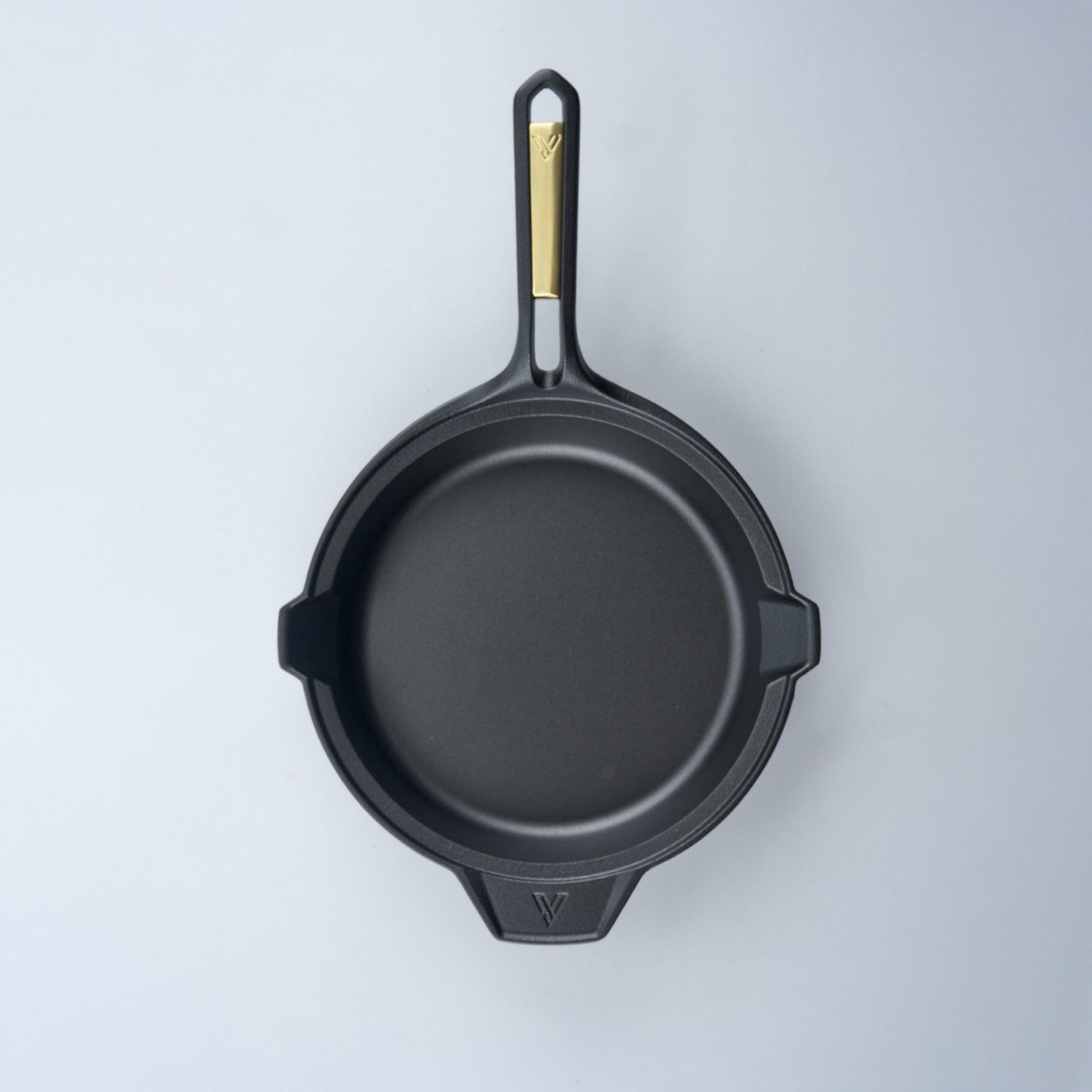 12-Inch Cast Iron Skillet with Helper Handle, SIGNATURESoft Technology - Meat N' Bone