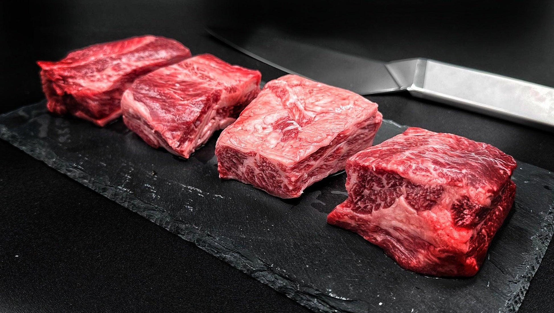 Boneless Short Rib Cube (4 Pack) | Wagyu BMS7+ - Meat N' Bone