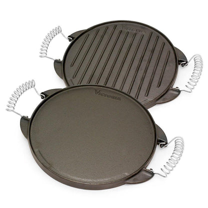 Cast Iron Reversible Griddle (Green Egg Friendly) - 10 inch - Meat N' Bone