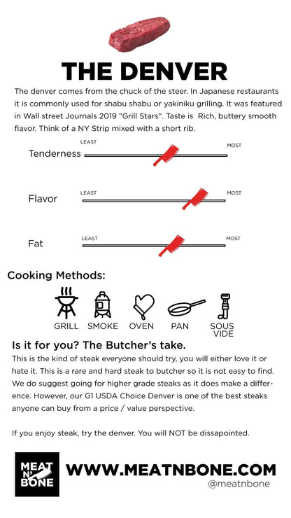 Denver Steak | BMS7+ Wagyu - Meat N' Bone