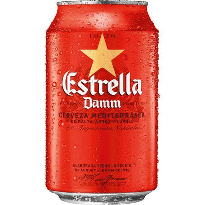 Estrella Damm Beer (Cans) | 6 Pack - Meat N' Bone