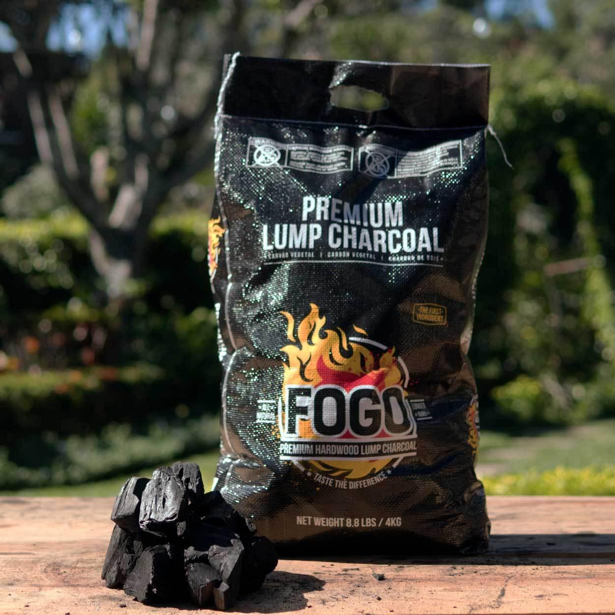 FOGO Super Premium Hardwood Lump Charcoal, Natural, Large Sized Lump  Charcoal for Grilling and Smoking, Restaurant Quality, 17.6 Pound Bag,  2-Pack - Walmart.com