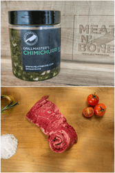 GrillMaster's Chimichurri Sauce and USDA Prime Outside Skirt Steak Bundle - Meat N' Bone