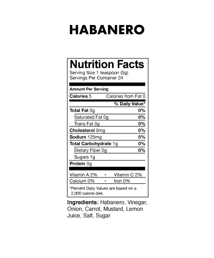 Habanero Hot Sauce | 4oz - Meat N' Bone