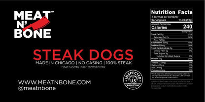 Steak Hot Dogs (Beef Franks) - Meat N' Bone