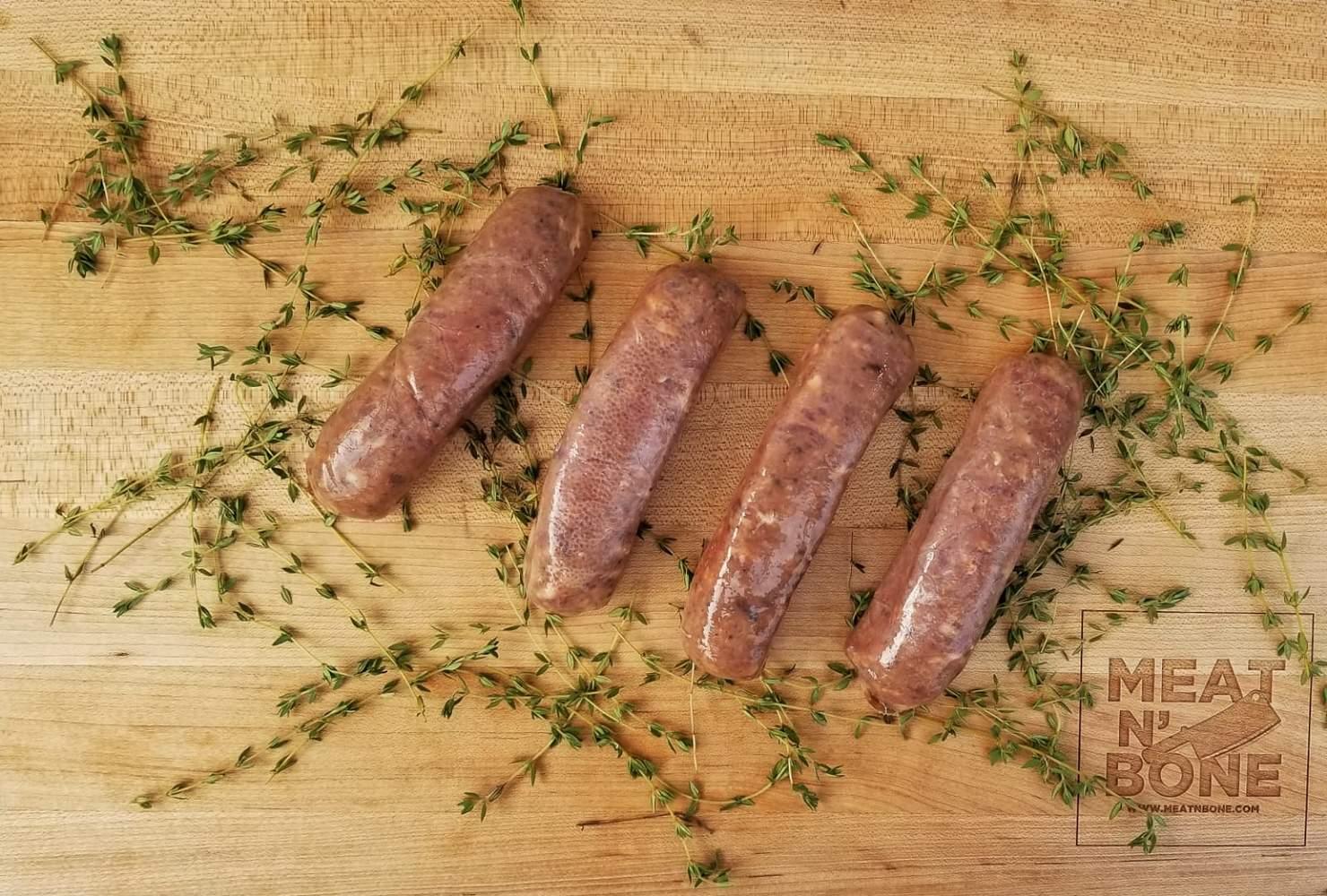 Wild Boar with Roasted Garlic and Marsala Wine Sausage - Meat N' Bone